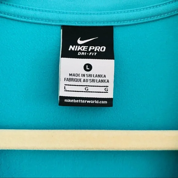 Nike Pro HyperWarm Dri Fit Half Zip Pullover Top - Picture 7 of 11